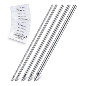 AGUJAS AMERICANAS PARA PIERCING (100 unidades)