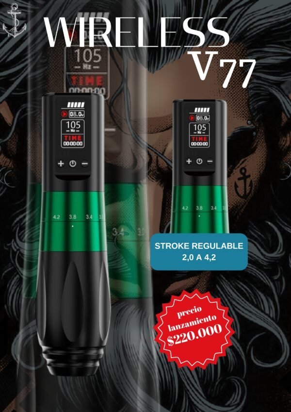 MÁQUINA PEN INALÁMBRICA  WIRELLES V77