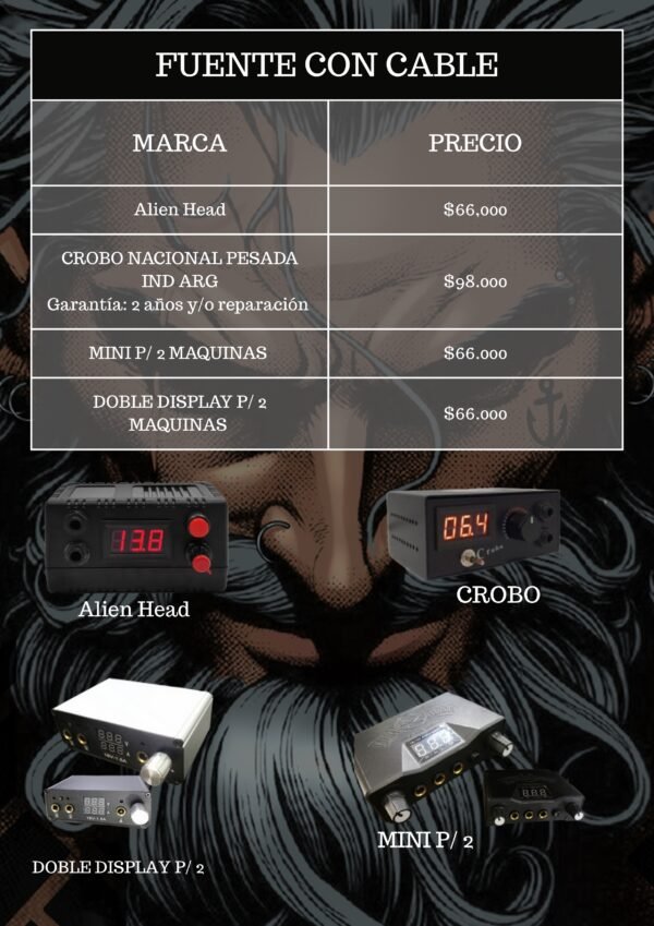 FUENTE DISPLAY PARA 2 MÁQUINAS
