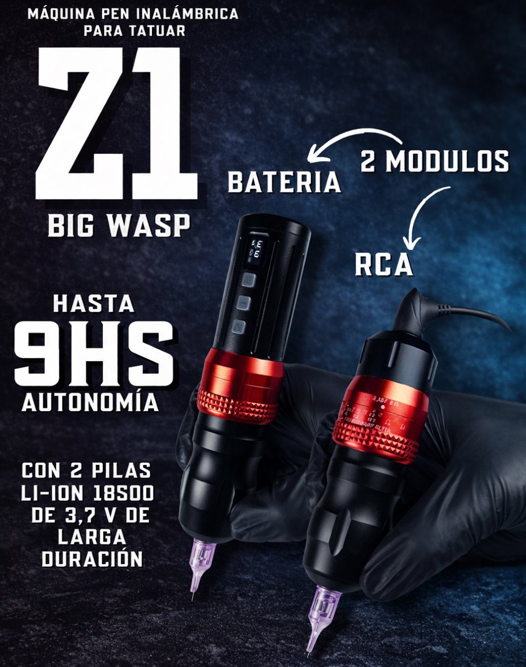 MÁQUINA PEN INALÁMBRICA BIG WASP ARROW - Imagen 5