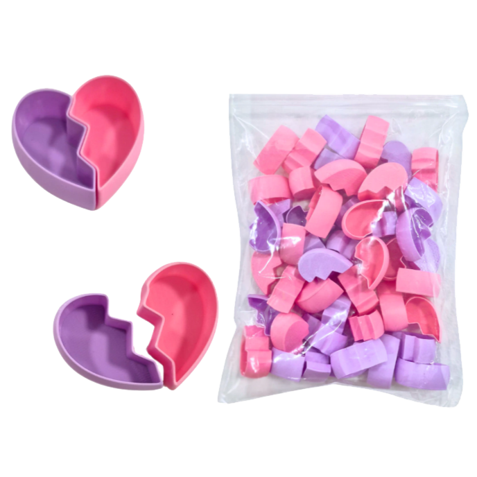 CORAZON ROTO CAPS "BROKEN HEART" 50 UNIDADES (12 mm) - Imagen 2