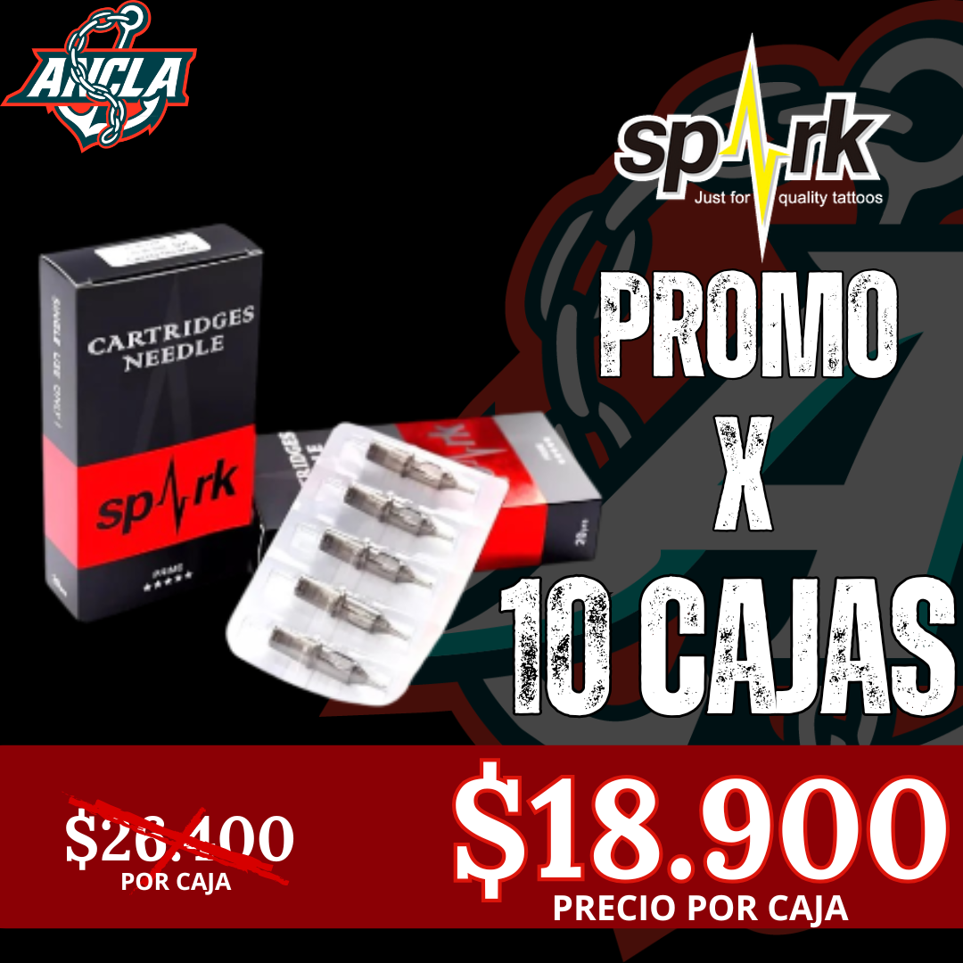 PACK de 10 CAJAS de CARTUCHOS SPARK (SUPER DESCUENTO) - Imagen 2