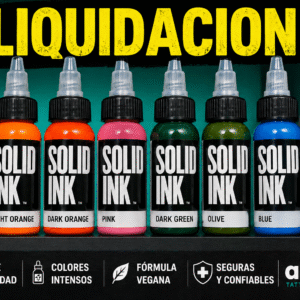LIQUIDACIÓN - PIGMENTO / TINTA DE COLOR "SOLID INK" TATTOO