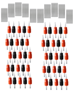 50 AGUJAS + 50 PUNTERAS DESCARTABLES PARA TATUAR - SURTIDAS (hasta 5 medidas)