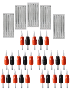 25 AGUJAS + 25 PUNTERAS DESCARTABLES 	SURTIDAS (hasta 5 medidas)